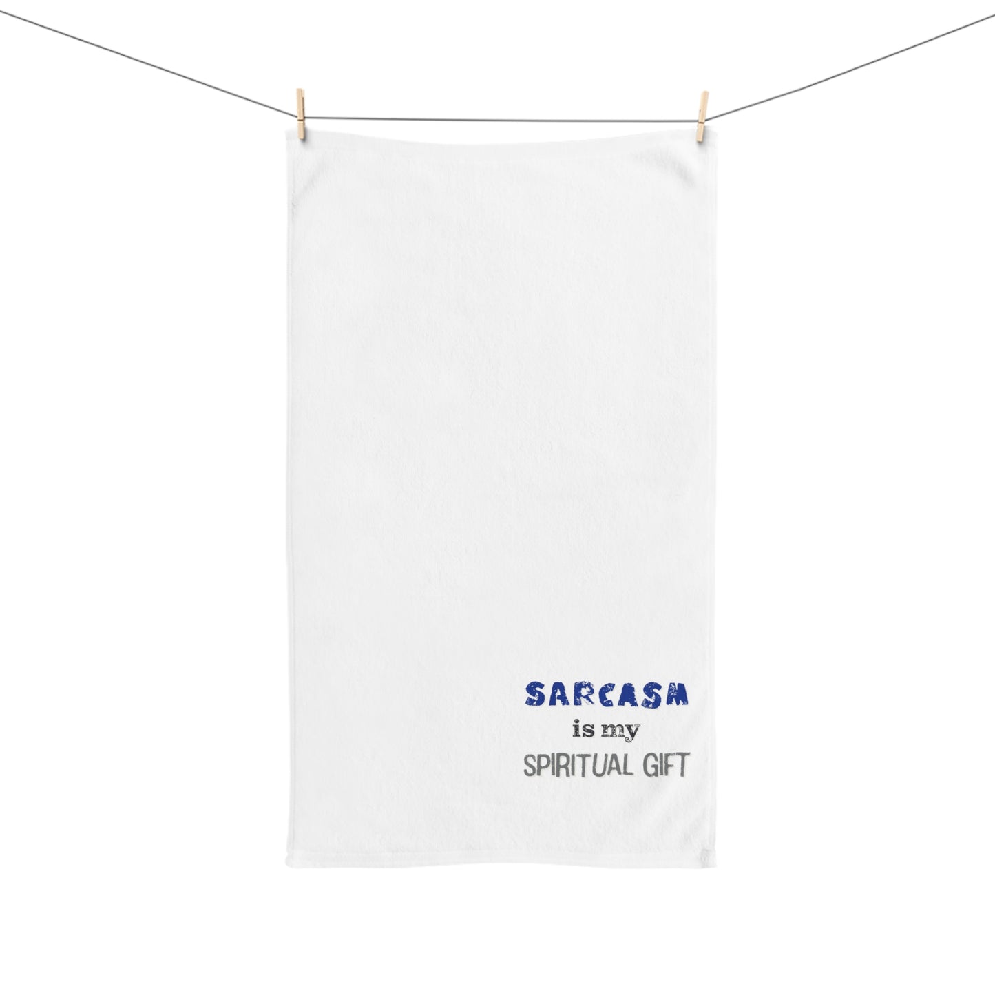 Sarcasm Spiritual Gift Hand Towel