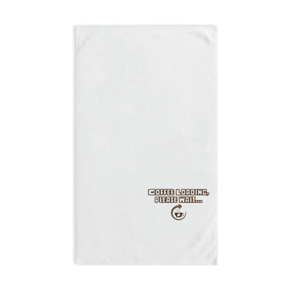 Coffee Loading, Please Wait Hand Towel